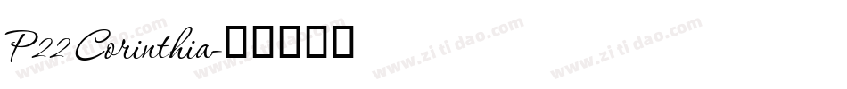 P22 Corinthia字体转换